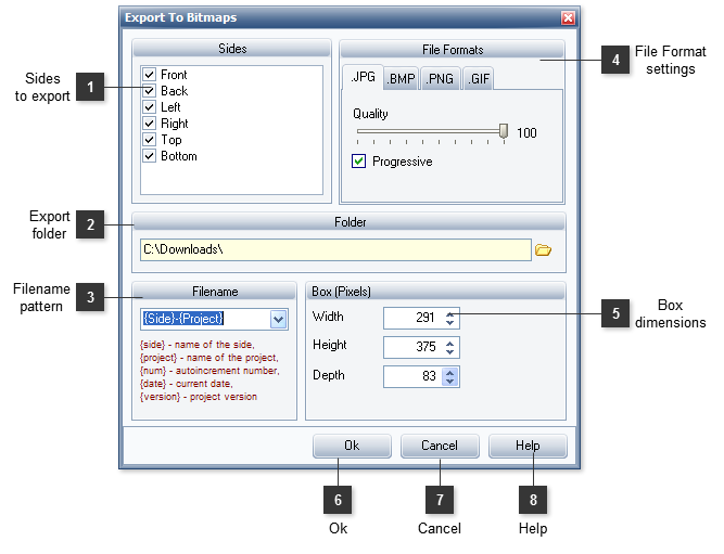 Export To Bitmaps